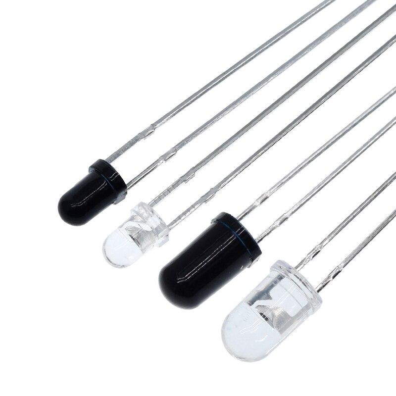 1pair 3mm 5mm 940nm LEDs Infrared Emitter and IR Receiver Diode Diodes