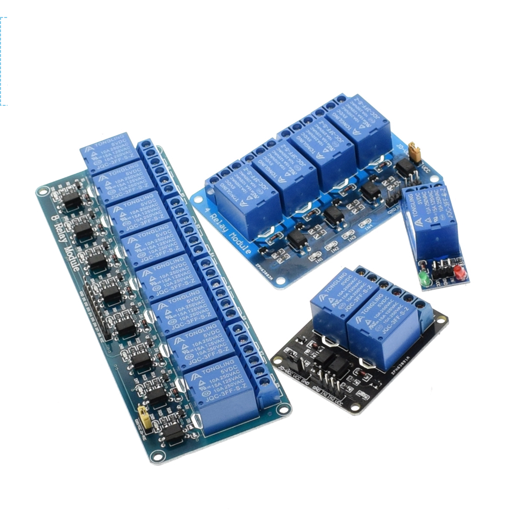 Module relais 1 2 4 8 canaux 5v avec optocoupleur. Sortie relais 1 2 4 Module  relais 8 voies en stock pour Arduino