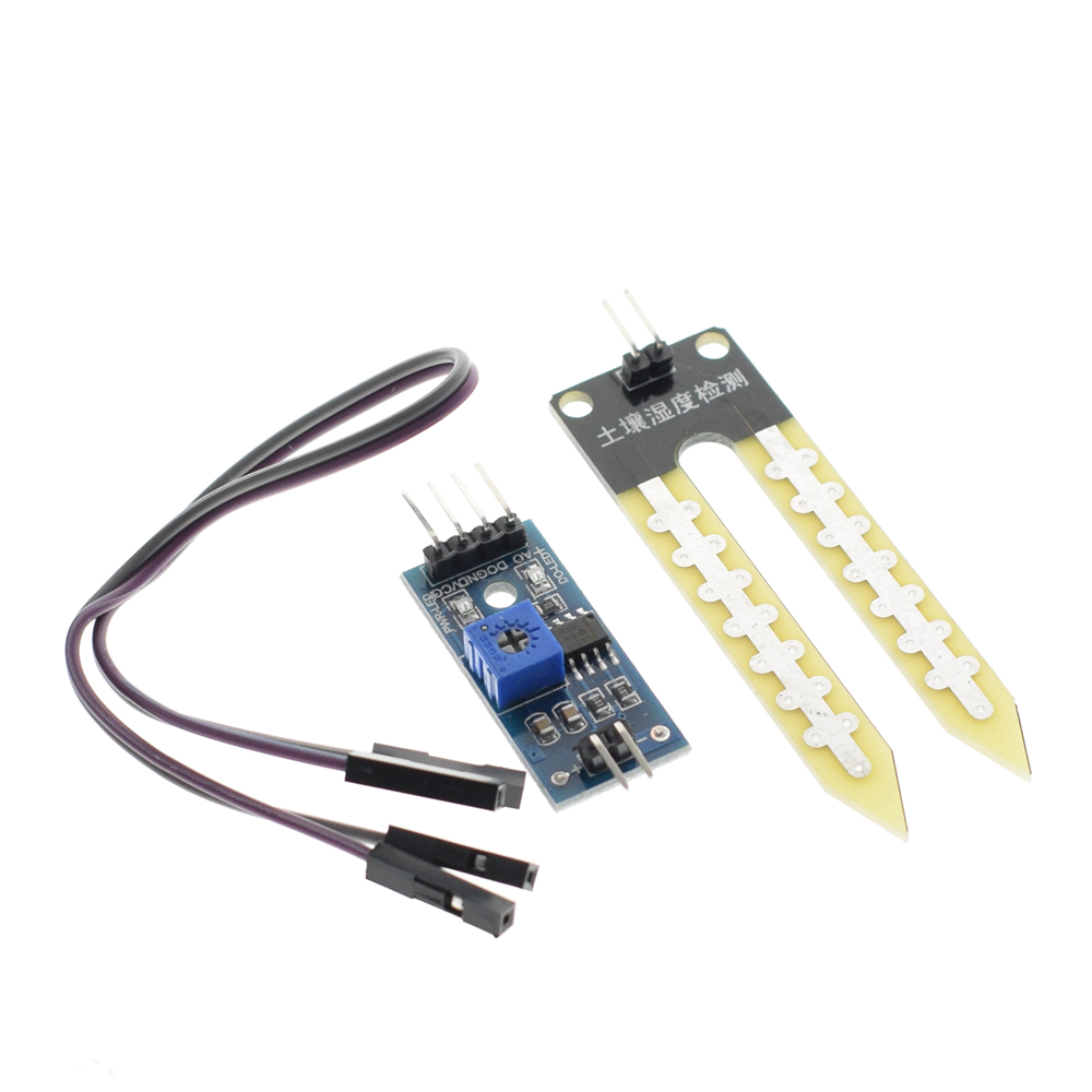 Soil Humidity Hygrometer Moisture Detection Sensor Module Arduino With Wires Hot 
