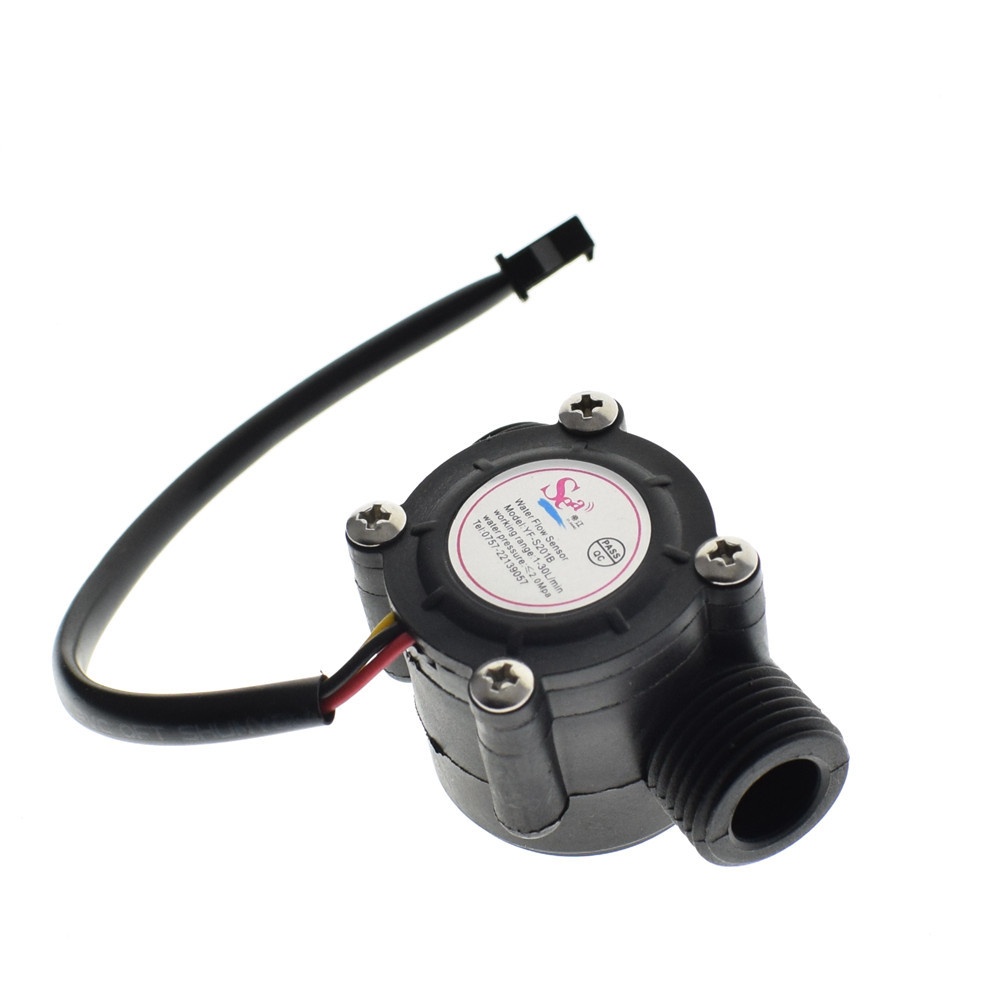 Water flow sensor flowmeter Hall flow sensor Water control 1-30L/min 2.0MPa YF-S201