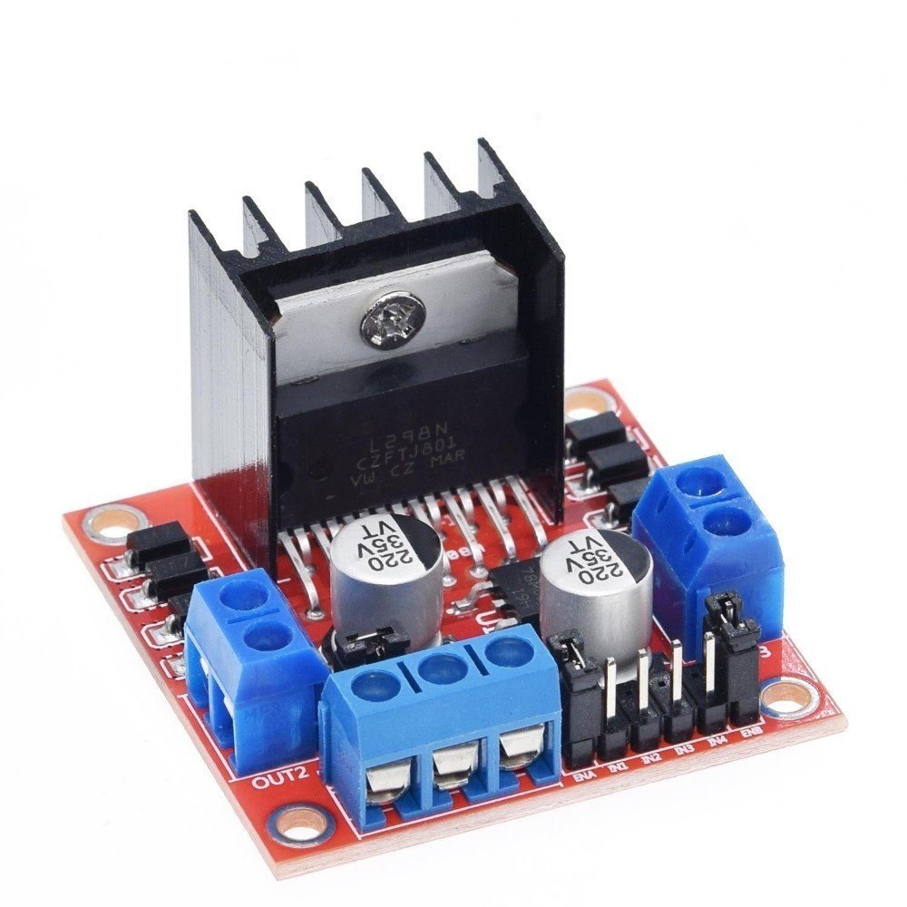 Tjian 16A DC Motor Drive Module Dual Way H Bridge Control Board per Arduino 