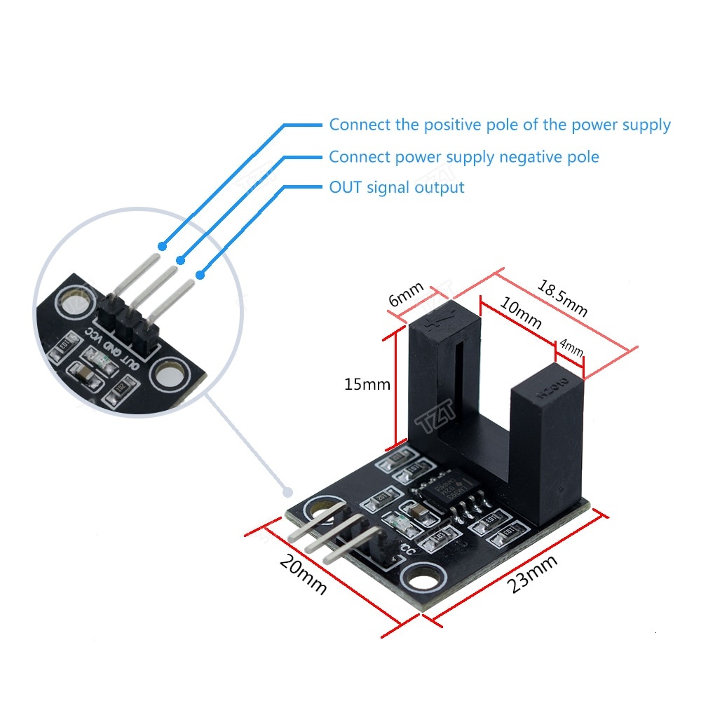 F249 4 PIN Infrared Speed Sensor Module For Arduino