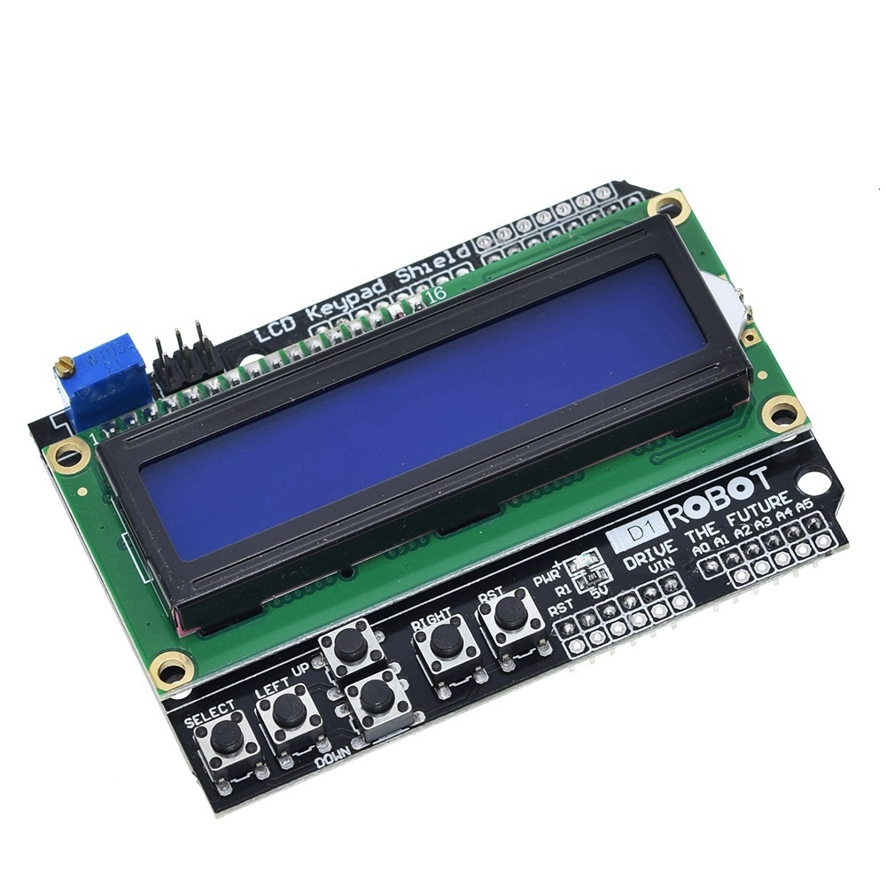 LCD Keypad Shield LCD1602 LCD 1602 Module Display For Arduino ATMEGA328 ATMEGA2560 raspberry pi UNO blue screen