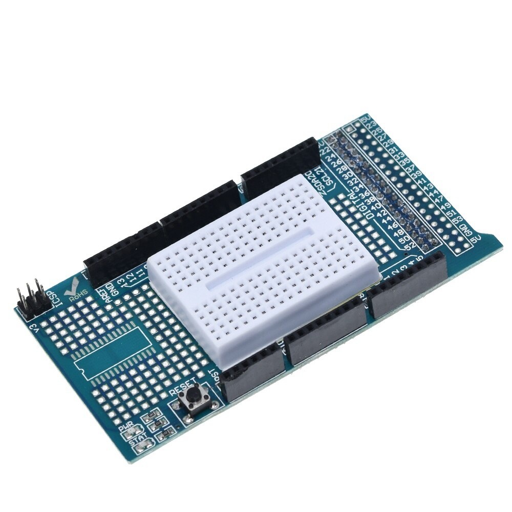 MEGA 2560 R3 Proto Prototype Shield V3.0 Expansion Development Board + Mini PCB Breadboard 170 Tie Points for arduino DIY
