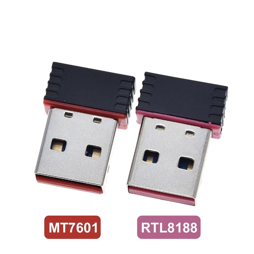 Acquista Scheda di rete wireless MT7601 150Mbps Mini adattatore WiFi USB  LAN Ricevitore Wi-Fi Dongle Antenna 802.11 b/g/n per PC Windows