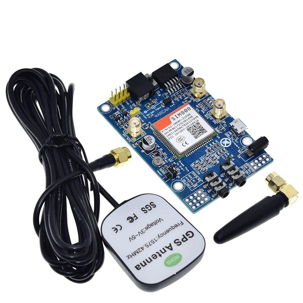 SIM808 instead of SIM908 module GSM GPRS GPS Development Board IPX SMA with GPS Antenna available for Raspberry Pi for arduino