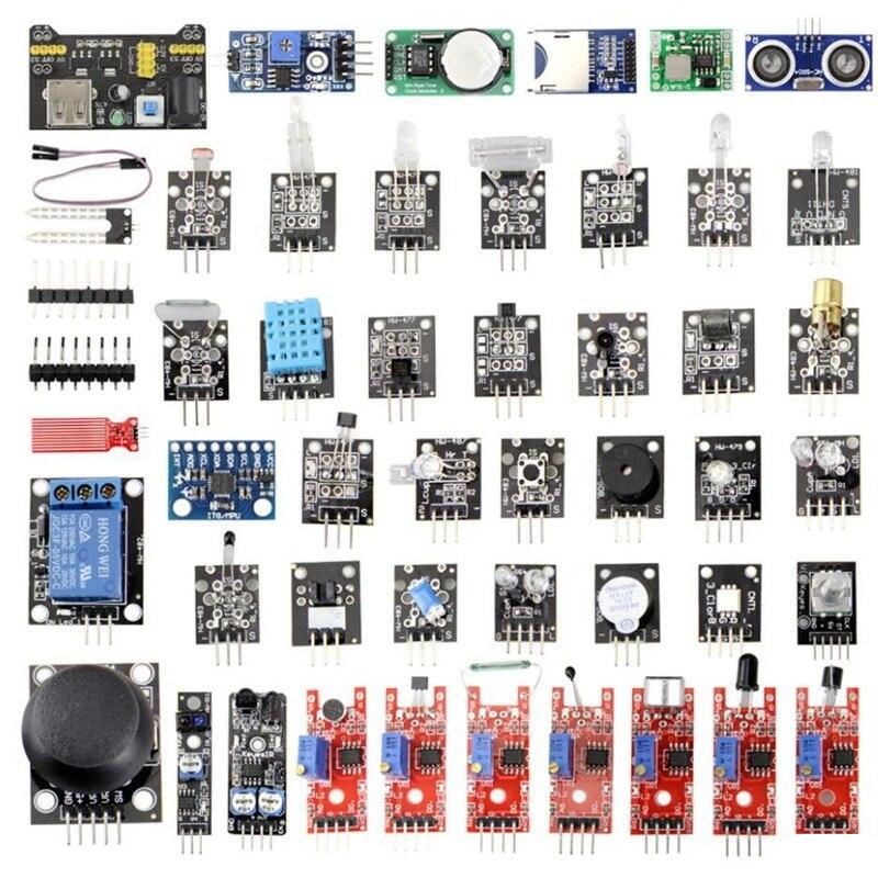 Updated 45 In 1 Sensor Module Starter Kit For Arduino Raspberry Pi Education DIY 