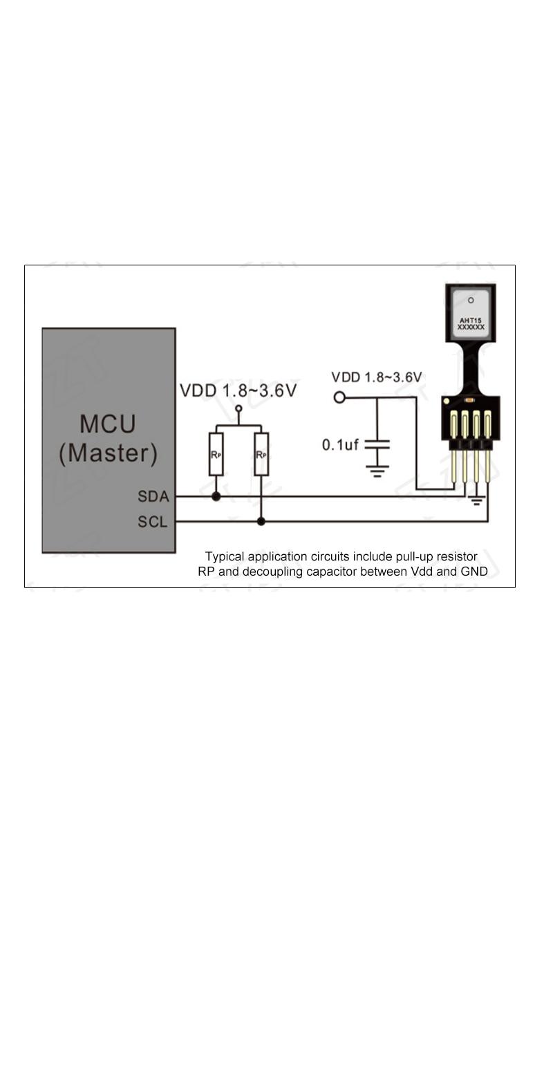 AHT15 integrated temperature and humidity sensor Humidity accuracy ±2%RH (25℃) Temperature accuracy ±0.3 For Arduino