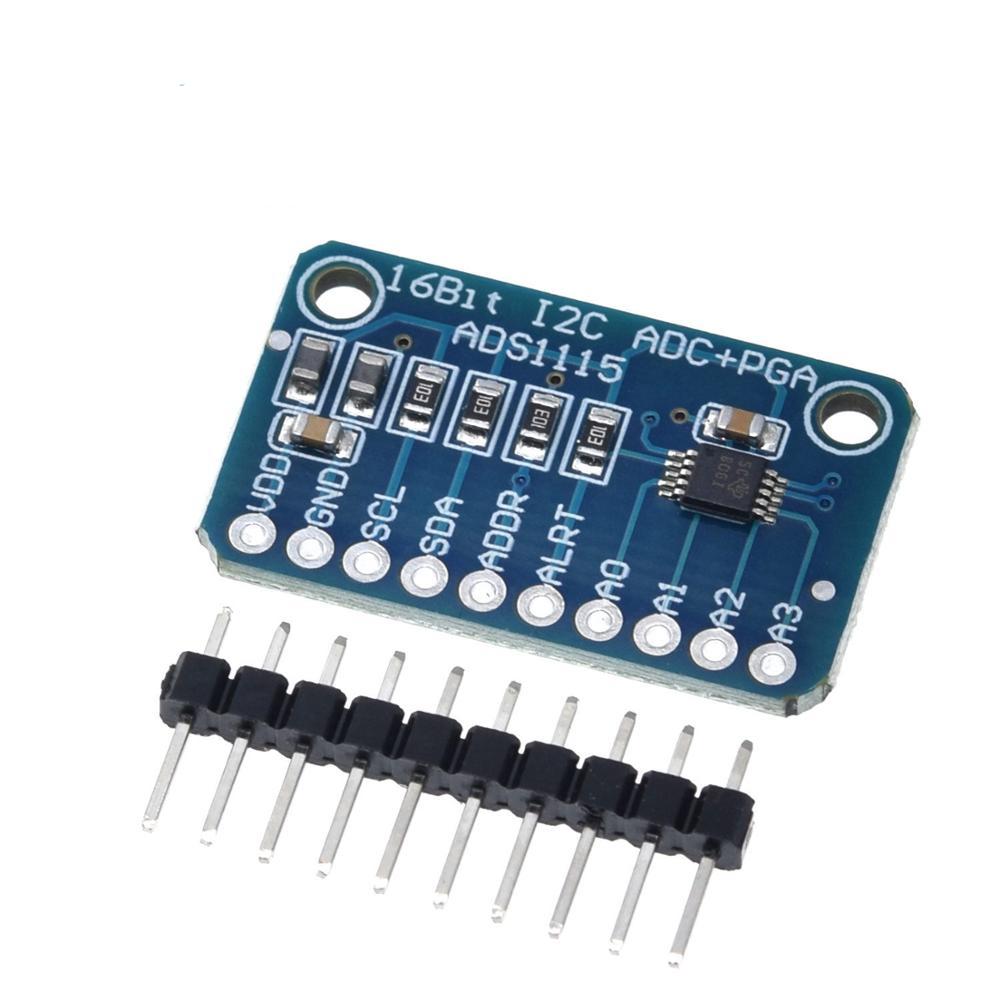 ADS1115 16 Bit I2C 4 Channel ADC Module with Pro Gain Amplifier for Arduino Rpi 
