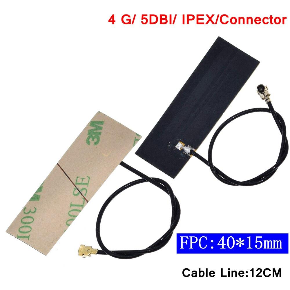 1PC5DBI FPC Built IN Circuit Board Antenna LTE 4G 3G GSM CDMA WCDMA TDSCDMA 1.13 Line 12cm Long IPEX Connector
