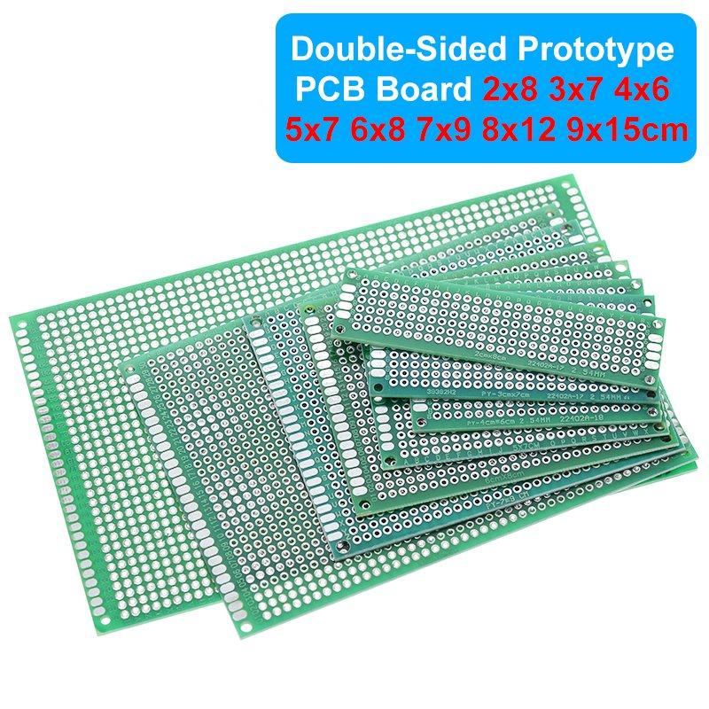 2x8 3x7 4x6 5x7 6x8 7x9 8x12 9x15 cm Double Side Prototype DIY Universal Printed Circuit PCB Board Protoboard For Arduino