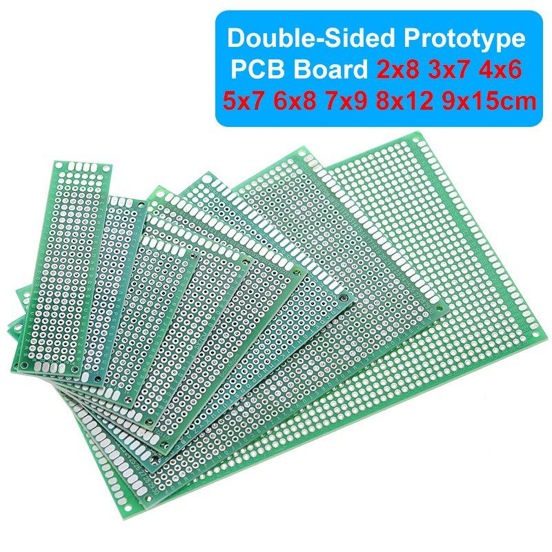 Antrader 4pcs/ lot 7 x 9cm 9 x 15cm Double Side Prototype DIY Universal Printed Circuit PCB Board Protoboard for Arduino 