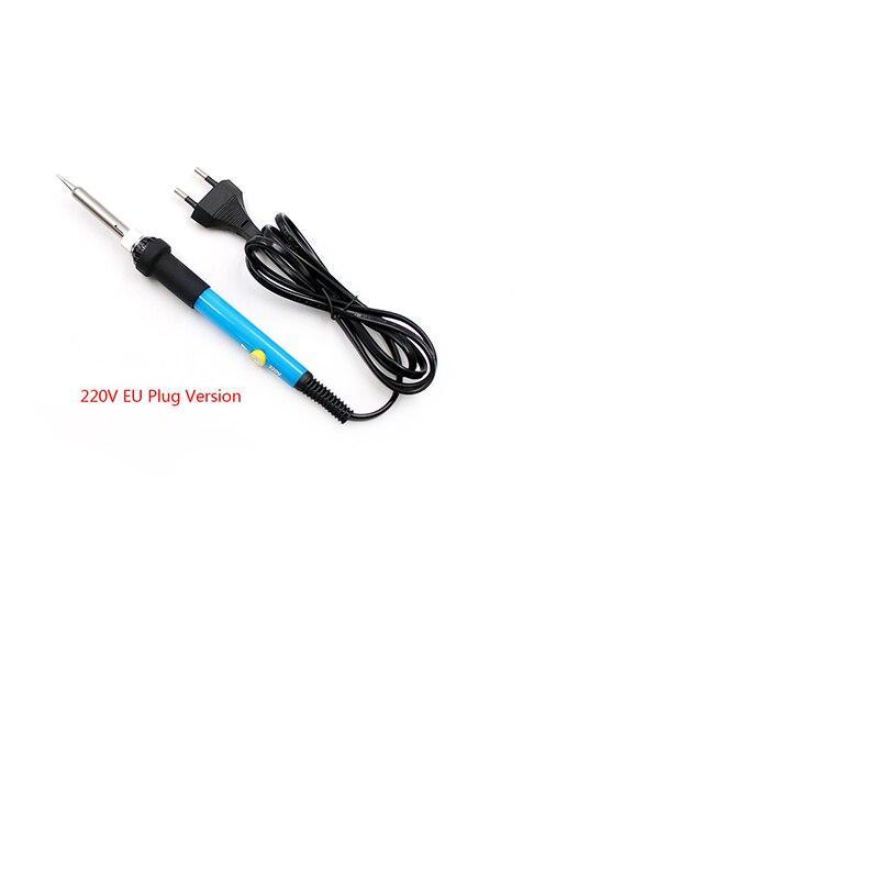 New Adjustable Temperature Electric Soldering Iron 220V 60W Welding Solder Rework Station Heat Pencil 5pcs Tips Repair Tool