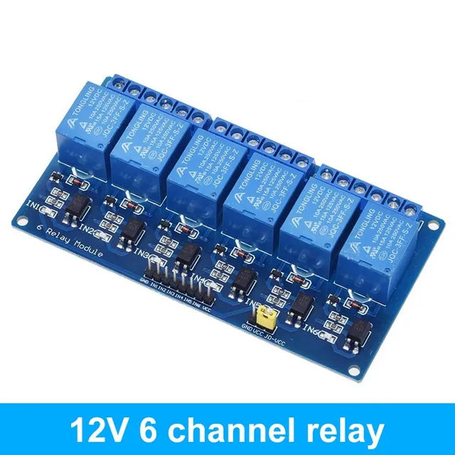 12v 6 channel relay