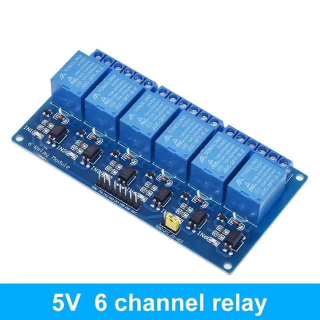 5v 6 channel relay
