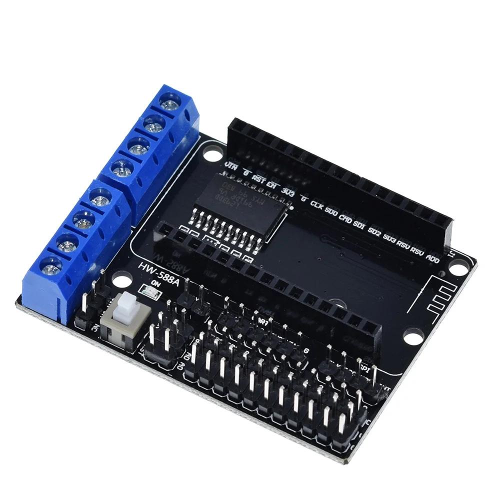 NodeMCU Motor Shield Board L293D for ESP-12E from ESP8266 esp 12E kit diy rc toy wifi rc smart car remote control For Arduino