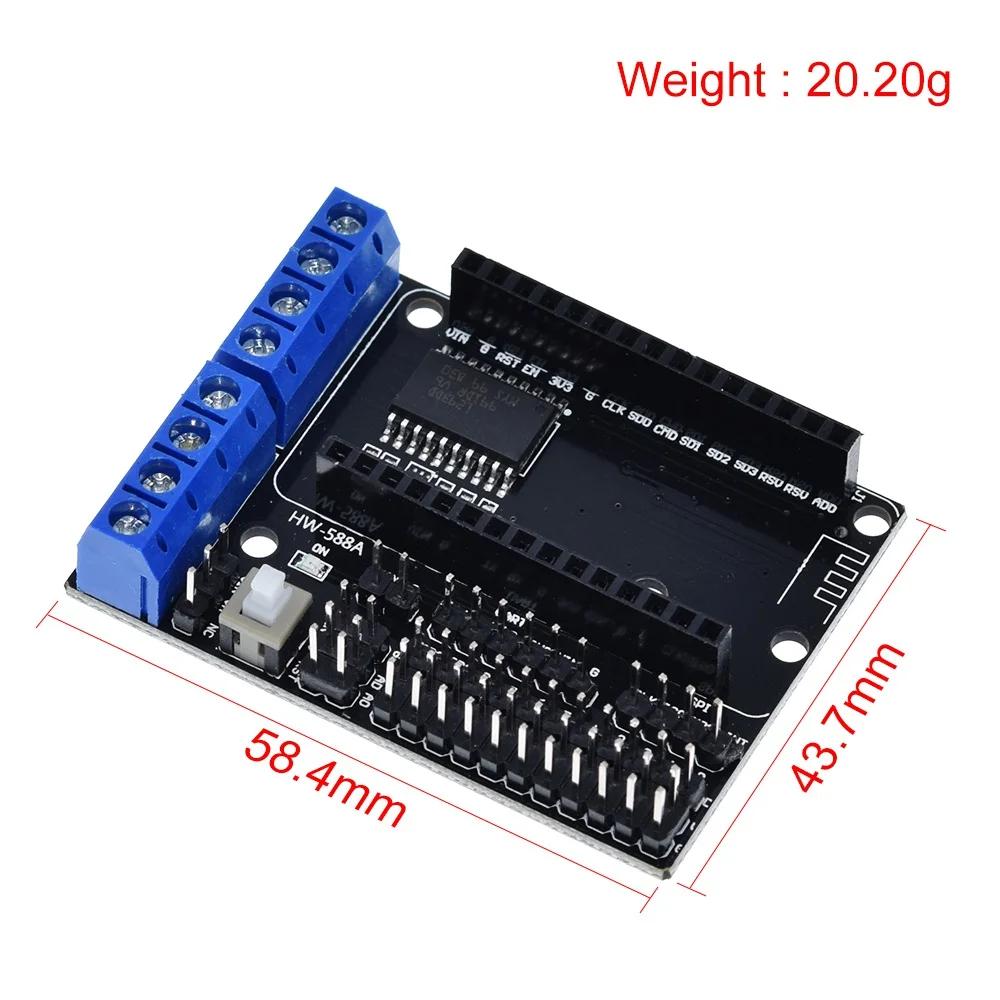 NodeMCU Motor Shield Board L293D for ESP-12E from ESP8266 esp 12E kit diy rc toy wifi rc smart car remote control For Arduino