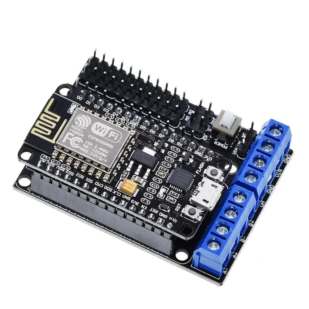 NodeMCU Motor Shield Board L293D for ESP-12E from ESP8266 esp 12E kit diy rc toy wifi rc smart car remote control For Arduino
