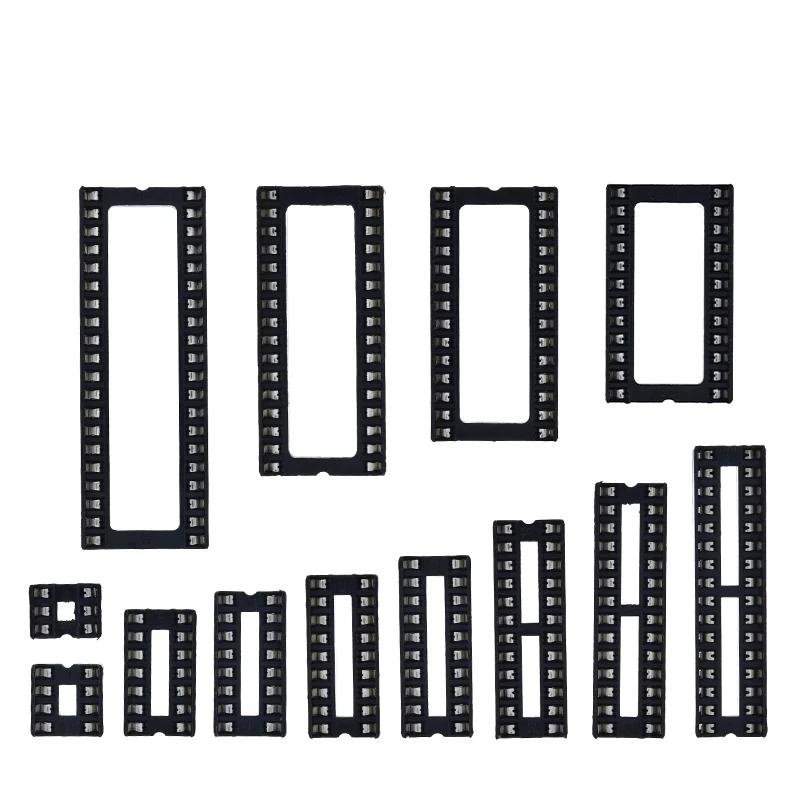 1pc IC seat 6P/8P/14P/16P/18P/20P/24P/28P DIP IC sockets Adaptor Solder Type 28 pin Narrow body DIP Sockets MCU seat 24PIN