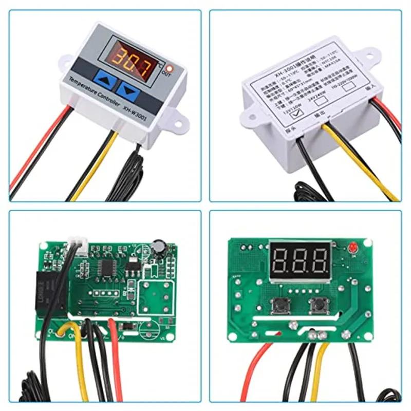 HX-W3001 Digital Incubator Thermostats Digital LED Temperature Controller Thermostat Switch 10A Thermometer Sensor Multifunctional Thermoregulator 110-220V.