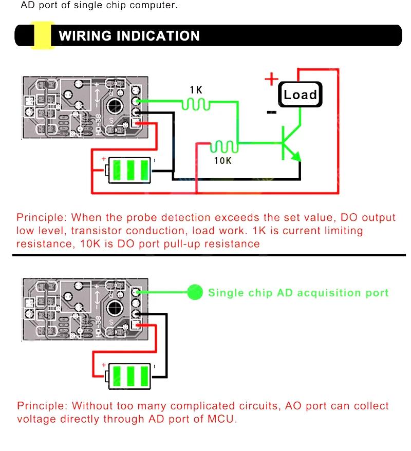 Soil Moisture Sensor and Soil Detector Module Soil Moisture Test Soil Humidity Test Corrosion Resistance Probe for Arduino
