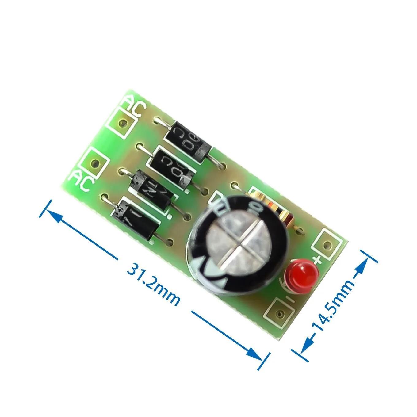 AC to DC Power Conversion Module 1N4007 Full Bridge Rectifier Filter 12V 1A AC DC Converter