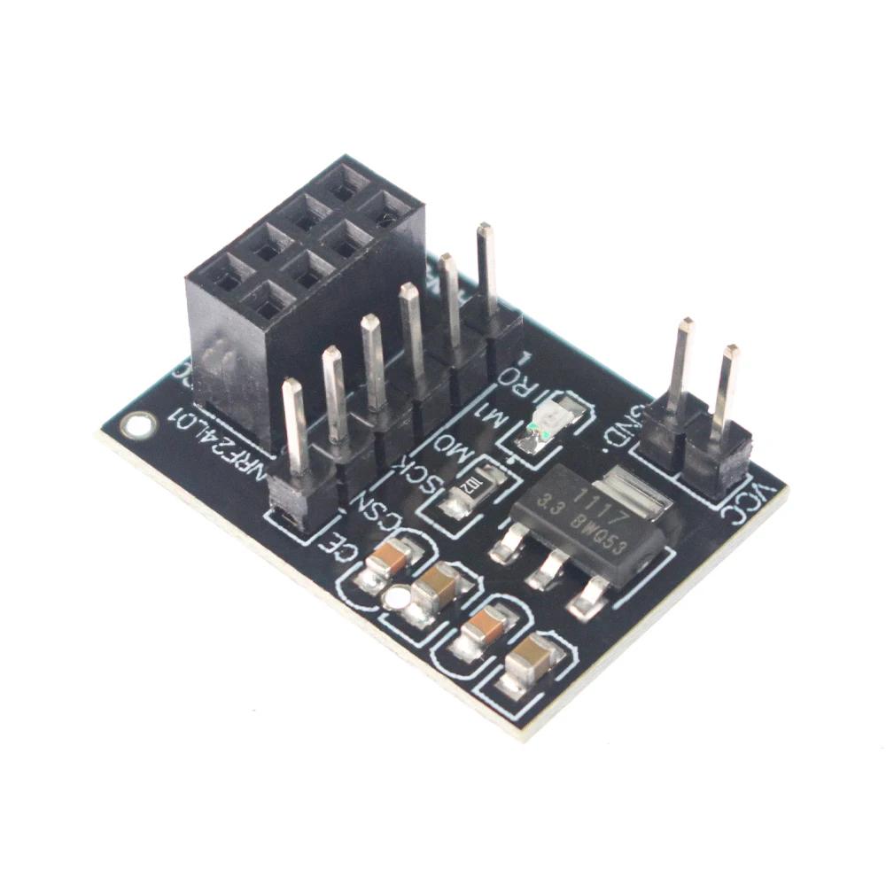 Breakout Adapter for NRF24L01 Wireless Module – 3.3V Power Regulator Board